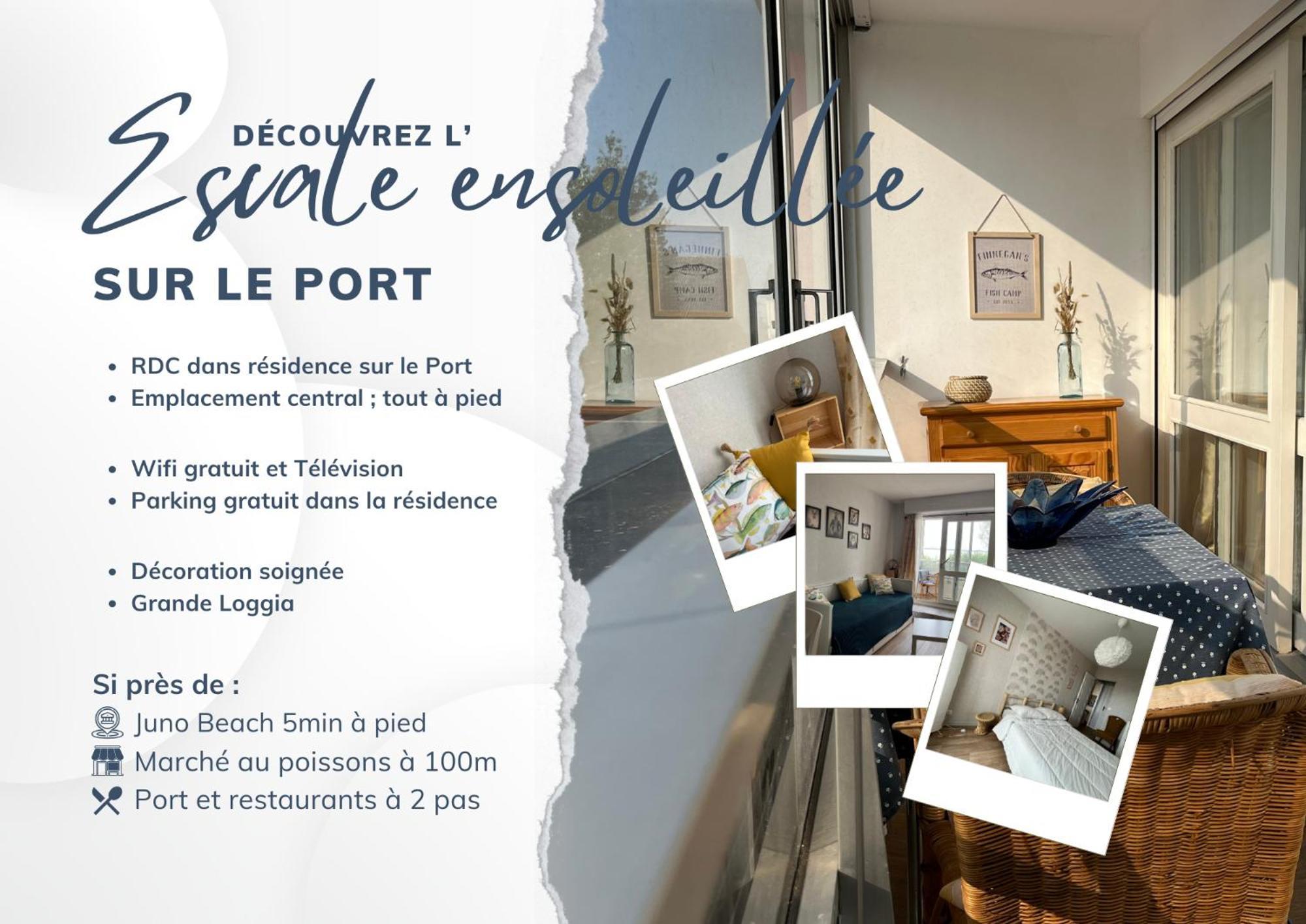 L'Escale Ensoleillee, 2 Pieces Sur Le Port Proche Juno Beach Courseulles-sur-Mer Kültér fotó